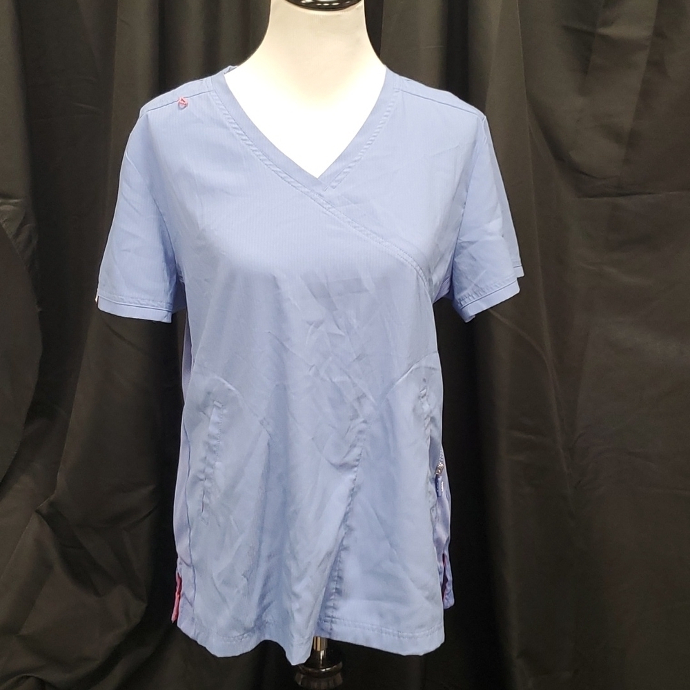 Koi Lite Dobby Slim Fit Scrub Top SZ LG
